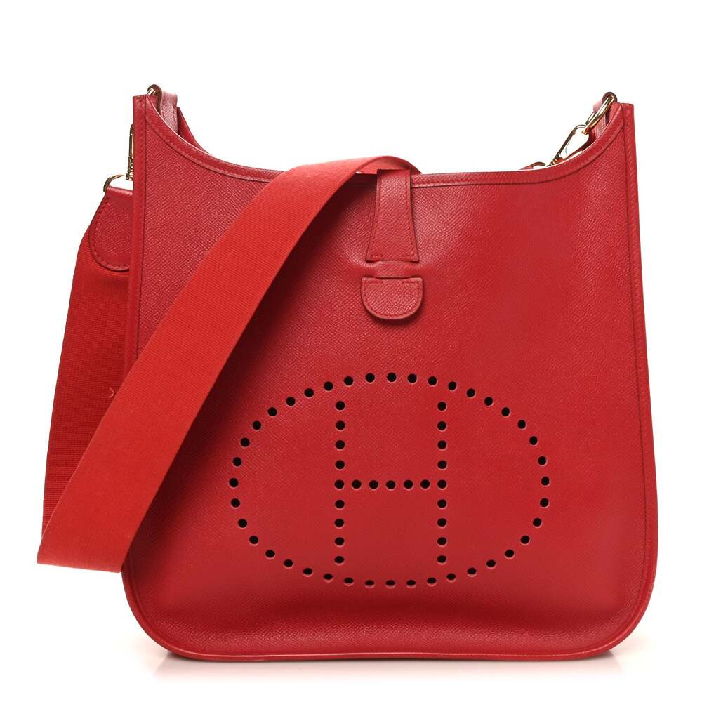 Hermes Courchevel Evelyne Gm Rouge Vif #267454H18B